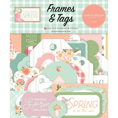 Carta Bella - Here Comes Spring - Frames & Tags