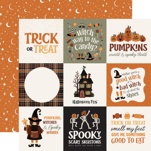 Carta Bella - Handmade Halloween - 12x12 Single Sheets/ 4x4 Journaling Cards