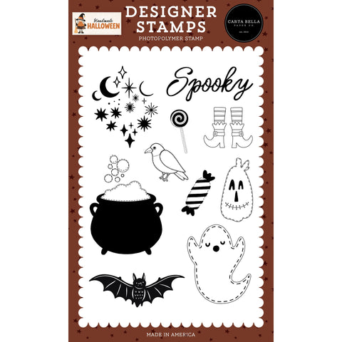 Carta Bella - Handmade Halloween - Spooky Sparkles Stamp