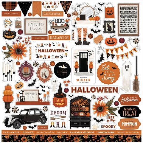 Carta Bella - Halloween - 12x12 Element Sticker Sheet