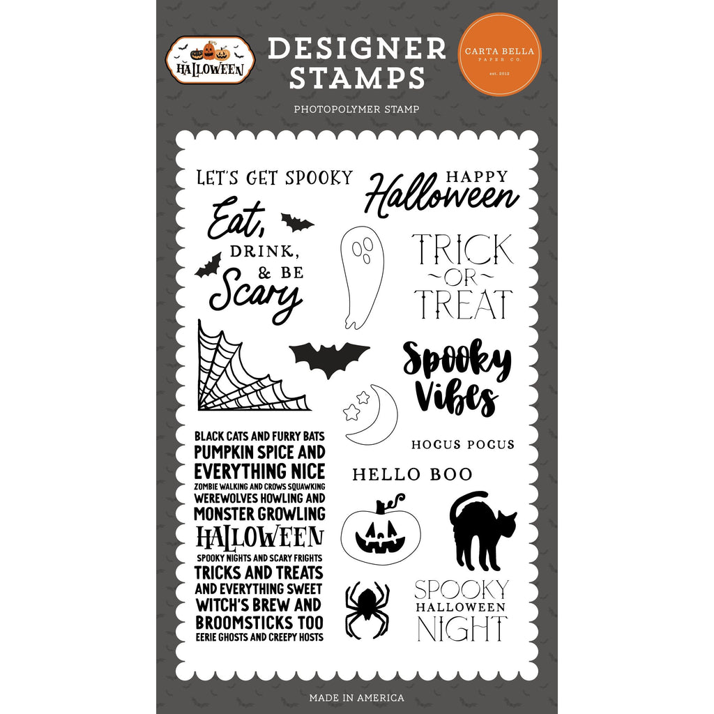 Carta Bella - Halloween - Stamp Set / Let's Get Spooky