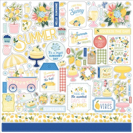 Carta Bella - Lemonade - 12x12 Element Sticker Sheet