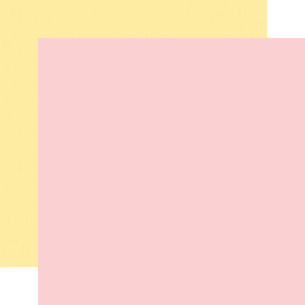 Carta Bella - Lemonade - 12x12 Coordinating Sheets - Pink/ Lt. Yellow