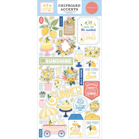 Carta Bella - Lemonade - 6x13 Chipboard Accents