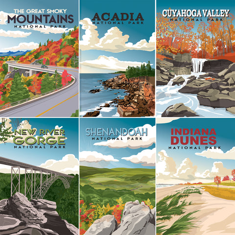 Carta Bella - National Parks - 12x12 Single Sheet - Adventure Post Cards