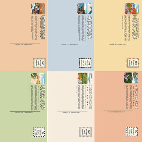 Carta Bella - National Parks - 12x12 Single Sheet - Adventure Post Cards
