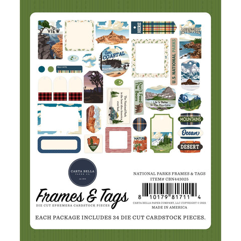 Carta Bella - National Parks - Frames & Tags