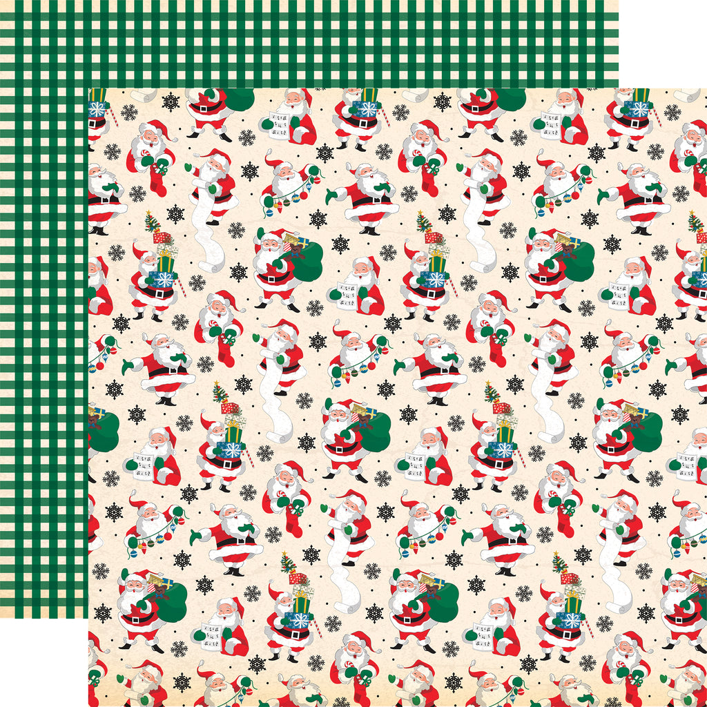 Carta Bella - Season's Greetings - 12x12 Single Sheet / Christmas Is Coming