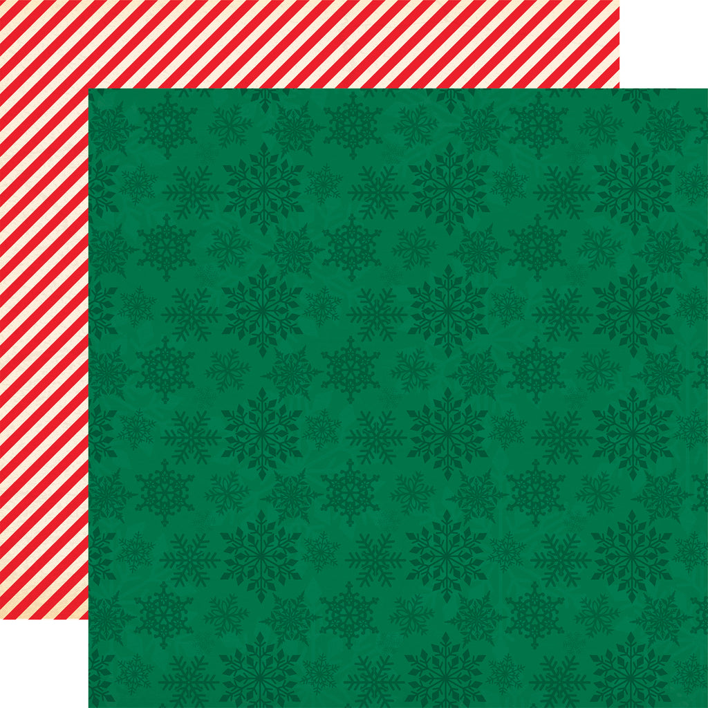 Carta Bella - Season's Greetings - 12x12 Single Sheet / Snowflake Wishes