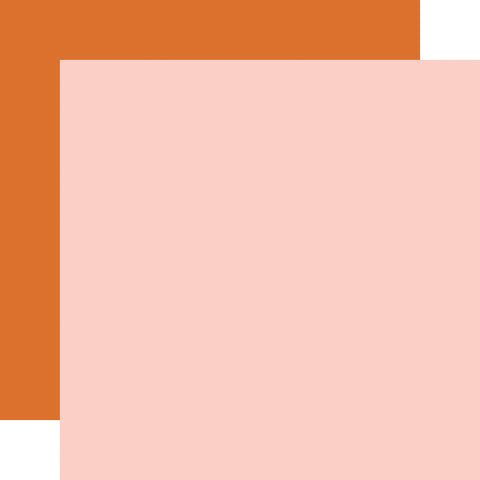 Carta Bella - Sunflower Summer - 12x12 Single Sheet - Coordinating Solids - Lt Pink / Orange