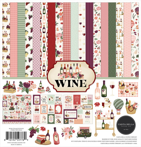 Carta Bella - Wine - 12x12 Collection Kit