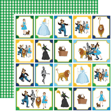 Carta Bella - Wizard of Oz - 12x12 Single Sheet / Cast of Characters