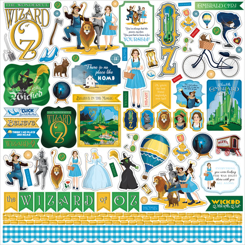 Carta Bella - Wizard of Oz - 12x12 Element Sticker Sheet