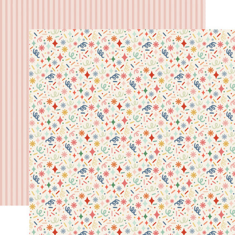 Carta Bella - They Say It's Your Birthday - 12x12 Single Sheets - Confetti Celebration