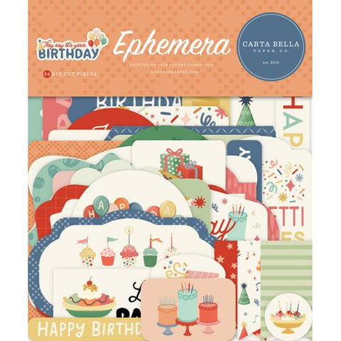 Carta Bella - They Say It's Your Birthday - Ephemera