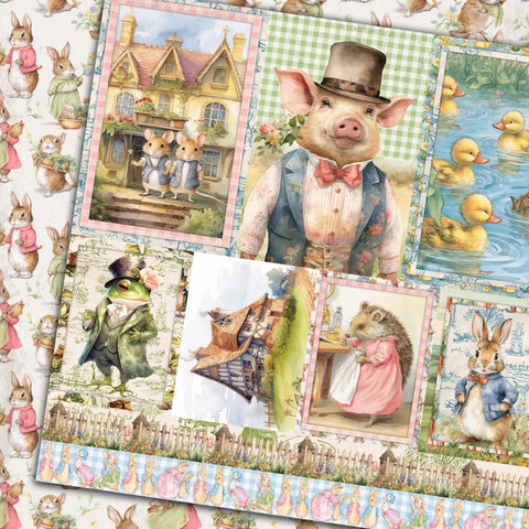 Country Craft Creations - Charlotte's Friends - 8x8  28 Sheet Collection Pack