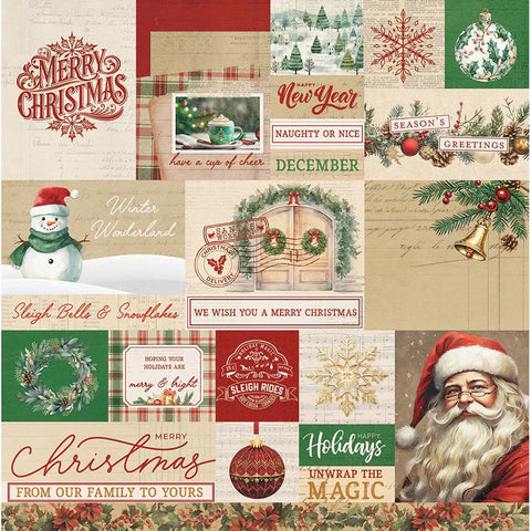 Photo Play - Christmas Junque- 12x12 Single Sheets / Unwrap the Magic