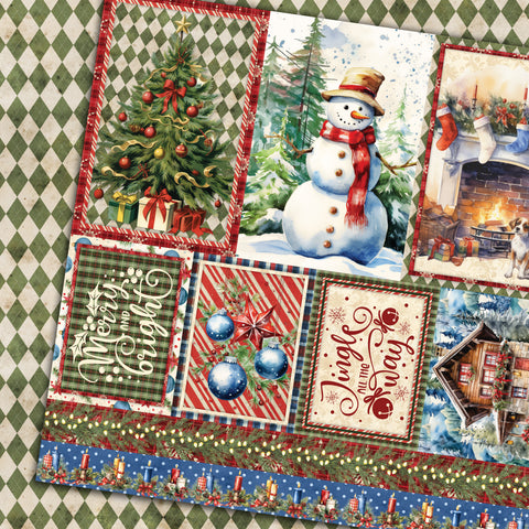 Country Craft Creations - Christmas at the Inn - 12x12 - Cotton Bristol