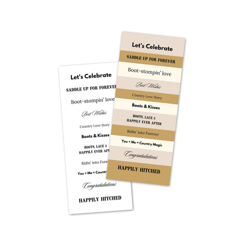 Country Craft Creations - Card Fronts - The Country Vow