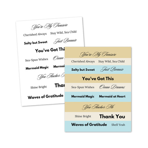 Country Craft Creations - Card Fronts - Enchanted Mermaids