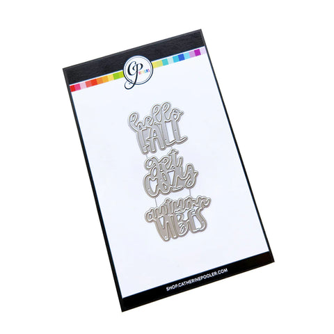 Catherine Pooler - Cozy Fall Trio Word Dies