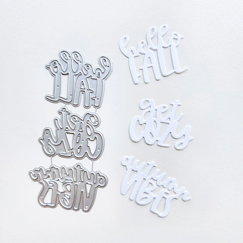 Catherine Pooler - Cozy Fall Trio Word Dies