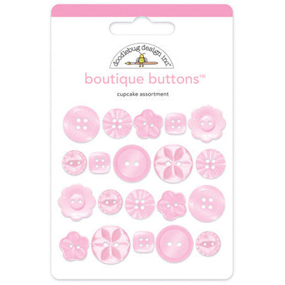 Doodlebug - Boutique Buttons - Cupcake / 2470