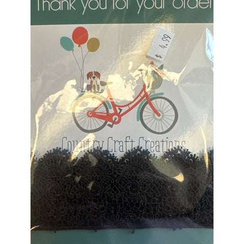 Lace - Vintage Cotton Crochet - Black