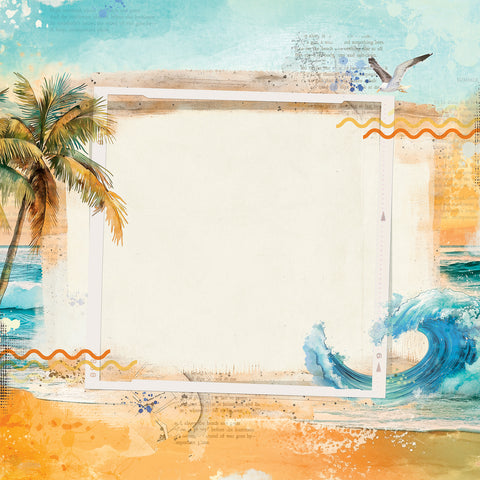 49 & Market - Beach Vibes - 12x12 Single Sheets - Shoreline