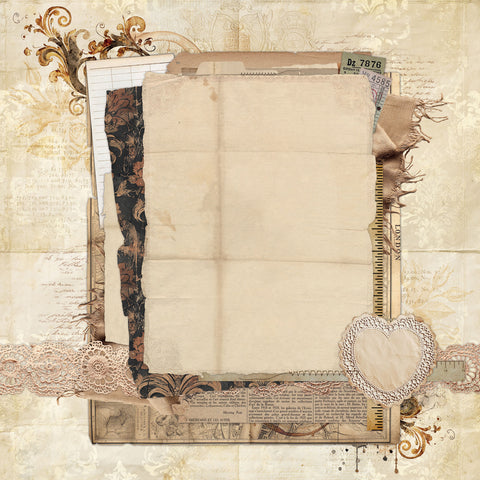 49 & Market - Nostalgic Memories - 12x12 Single Sheets - Cherish