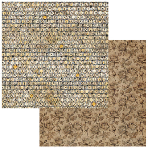 49 & Market - Nostalgic Memories - 12x12 Single Sheets - Family