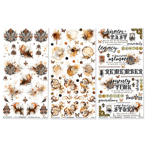 49 & Market - Nostalgic Memories - Rub Ons