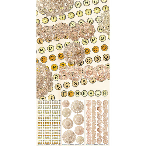 49 & Market - Nostalgic Memories - Alphabet Rub On Transfers