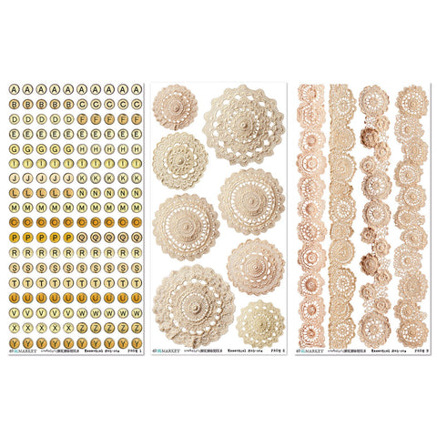 49 & Market - Nostalgic Memories - Alphabet Rub On Transfers