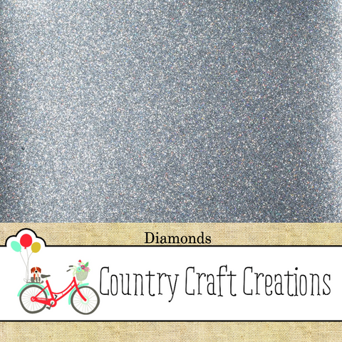 Artisan Glamour Cardstock - No Shed Glitter / Diamonds 12x12 Single Sheets