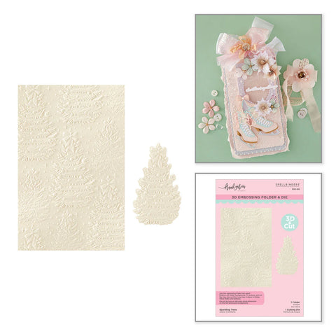 Spellbinders - Sparkling Trees 3D Embossing Folder & Die