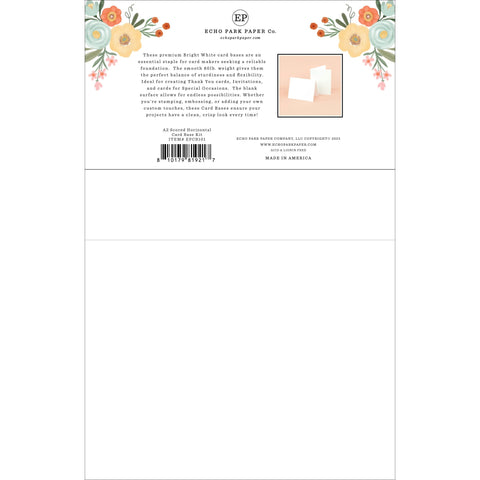 Echo Park - A2 Scored Horizontal Card Base Set