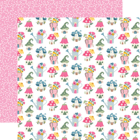 Echo Park - Fairy Garden - 12x12 Single Sheet / Dreamy Fairy Garden