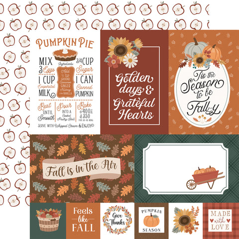Echo Park - Feels Like Fall - 12x12 Single Sheets/ Multi Journaling Cards