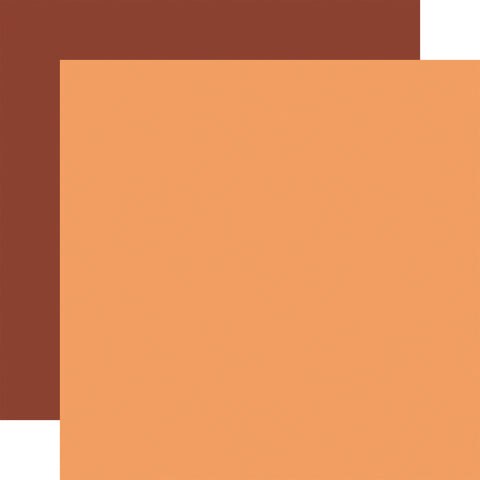 Echo Park - Feels Like Fall - 12x12 Coordinating Sheets - Lt. Orange/Red