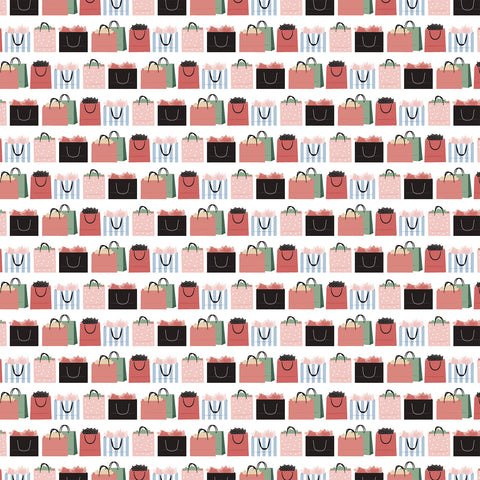 Echo Park - Fashion - 12x12 Single Sheet - Shopping Spree Bags