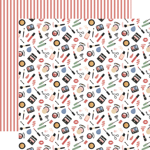 Echo Park - Fashion - 12x12 Single Sheet - Flawless Makeup