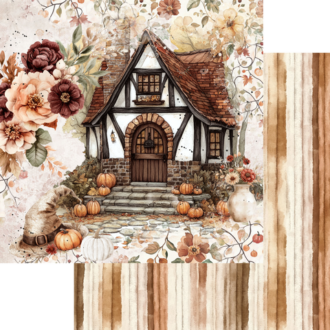 Country Craft Creations -  Amber Leaves & Eerie Things - 12x12  - Cotton Bristol