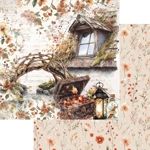 Country Craft Creations -  Amber Leaves & Eerie Things - 12x12  - Cotton Bristol