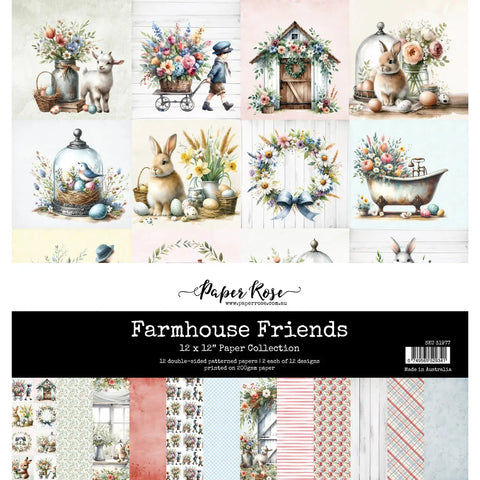 Paper Rose - Farmhouse Friends - 12x12 Paper Collection