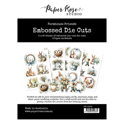 Paper Rose - Farmhouse Friends - Embossed Die Cuts