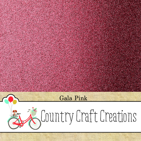 Artisan Glamour Cardstock - No Shed Glitter / Gala Pink 12x12 Single Sheets