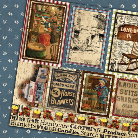 Country Craft Creations - General Store - 8x8 - Cotton Bristol