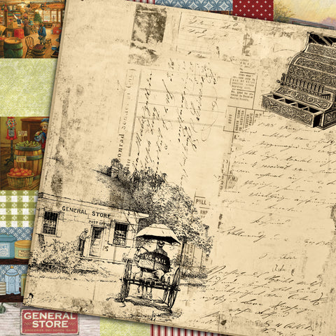 Country Craft Creations - General Store - 12x12 - Cotton Bristol