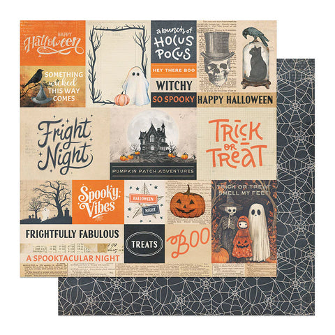 Photo Play - Halloween Junque- 12x12 Single Sheets / Frightfully Fabulous